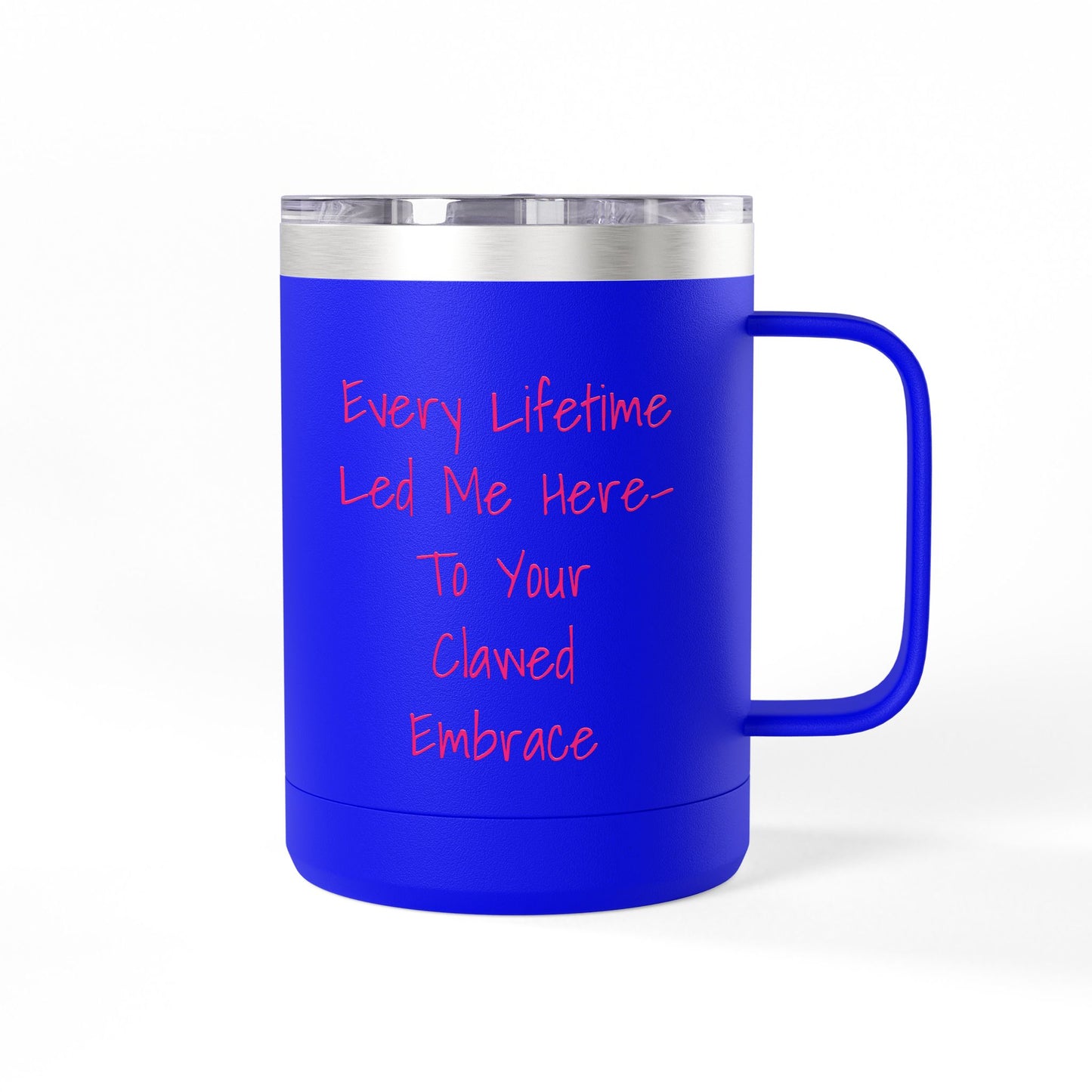 Clawed Embrace Mug Tumbler – 15oz of Soft Threat & Soul Heat