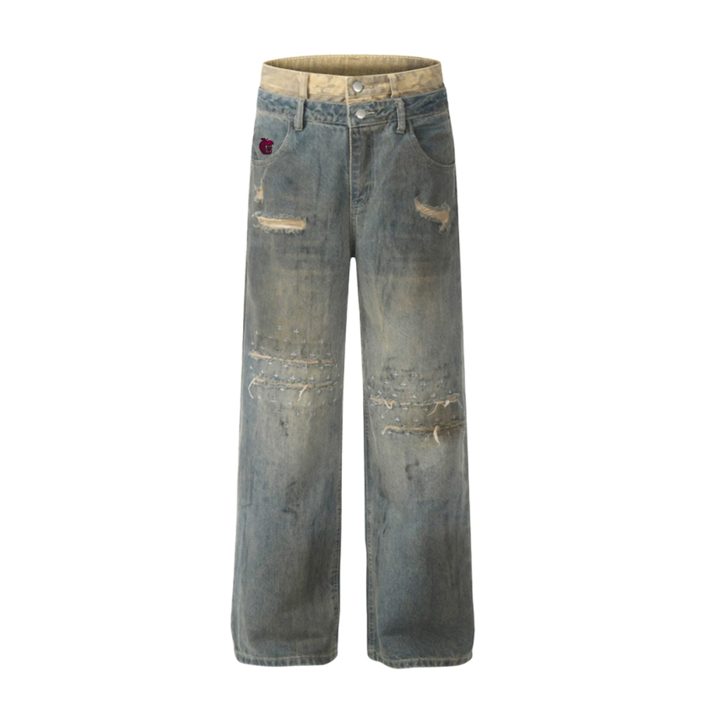 “Vintage Vixen” Shredded Statement Jeans