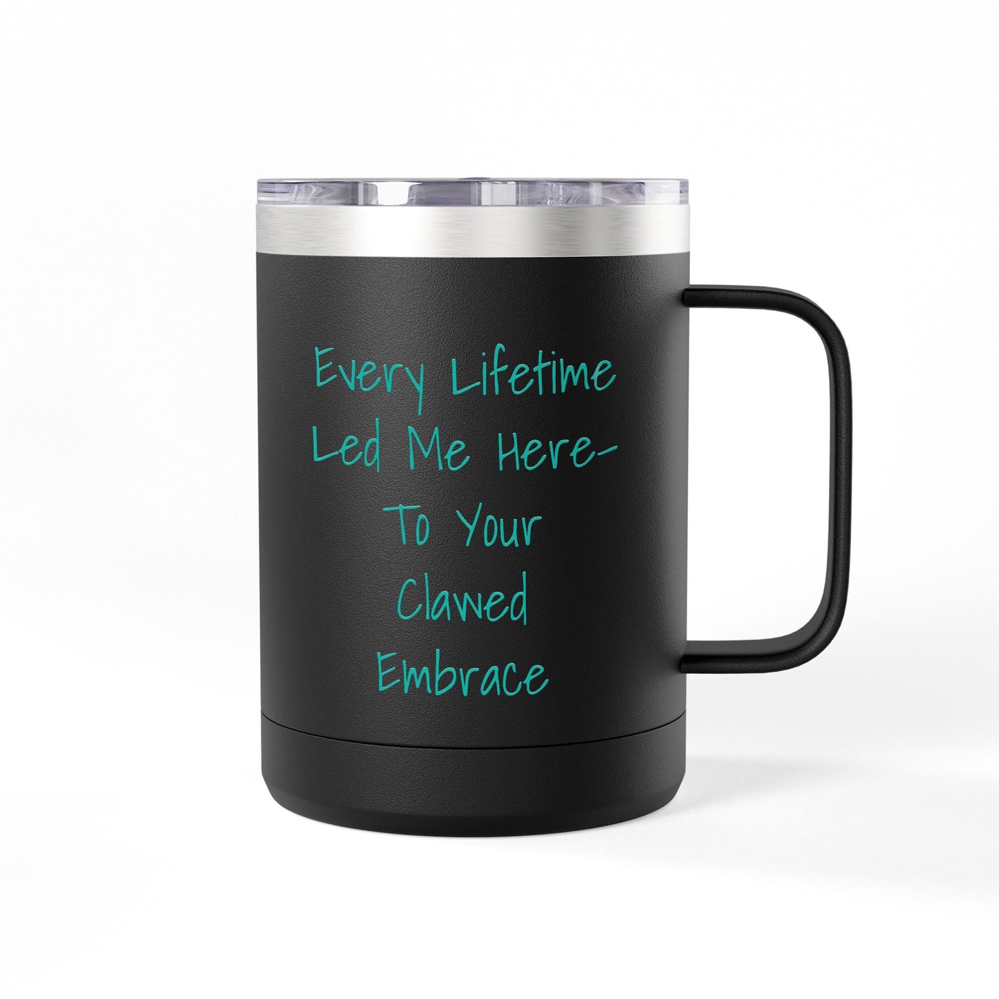 Clawed Embrace Mug Tumbler – 15oz of Soft Threat & Soul Heat