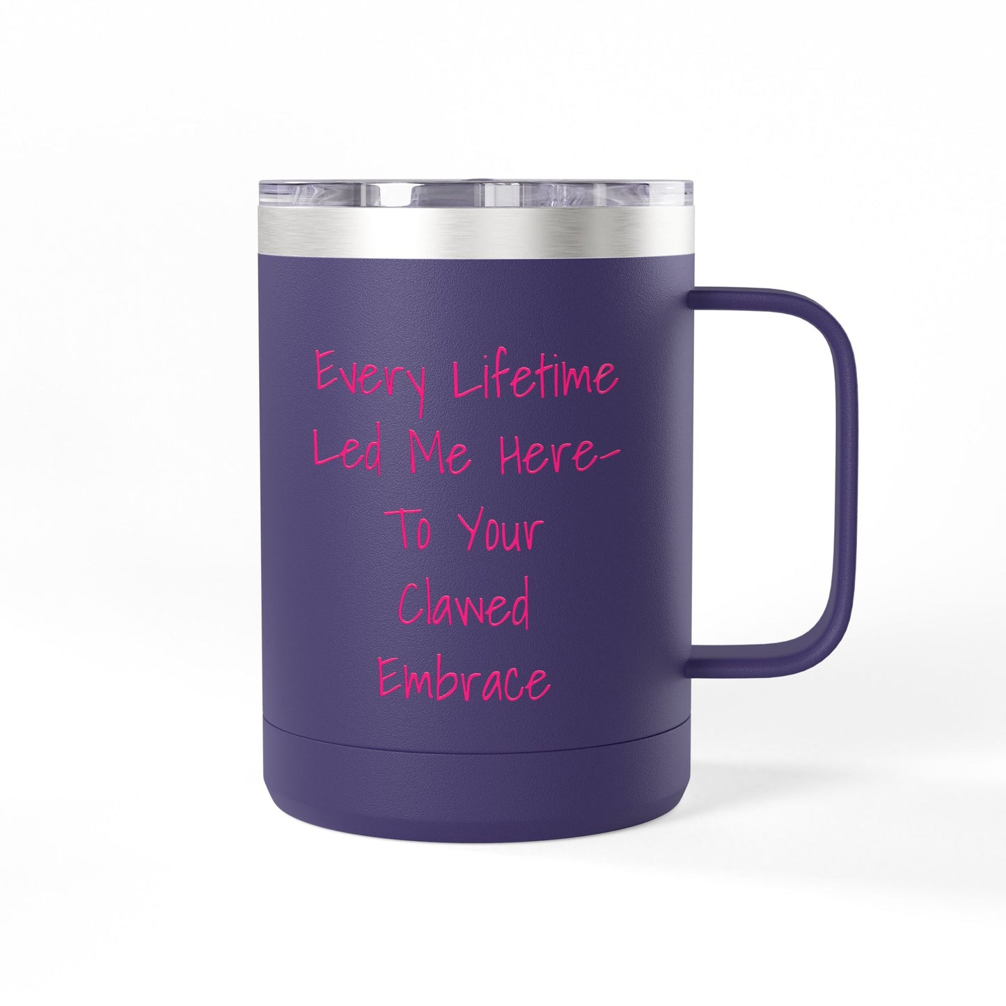 Clawed Embrace Mug Tumbler – 15oz of Soft Threat & Soul Heat