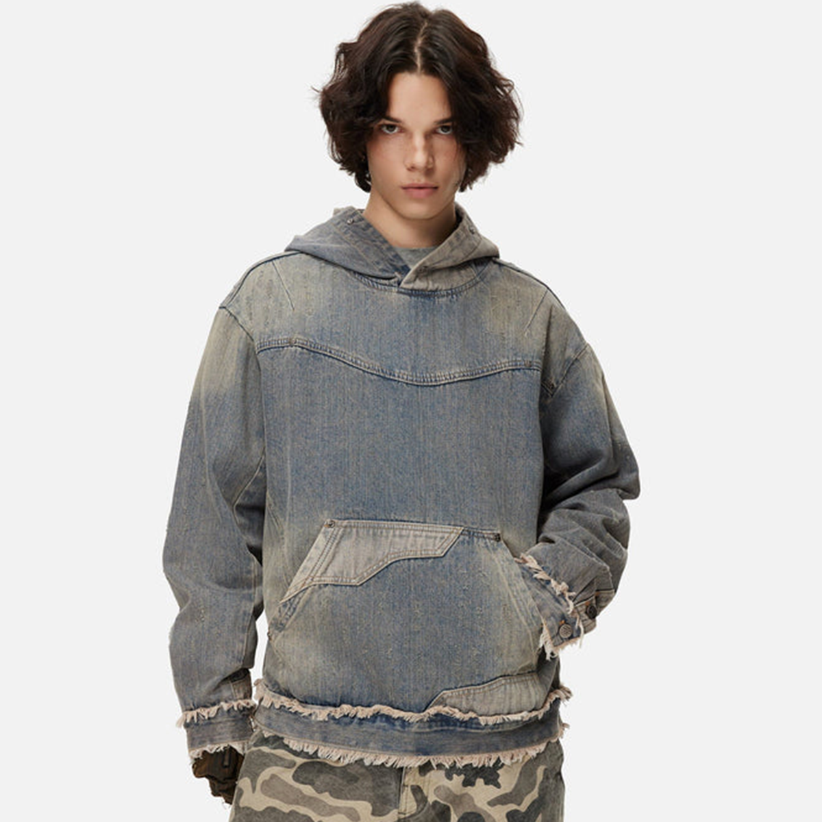 “Rough Tongue, Soft Core” Washed Hoodie