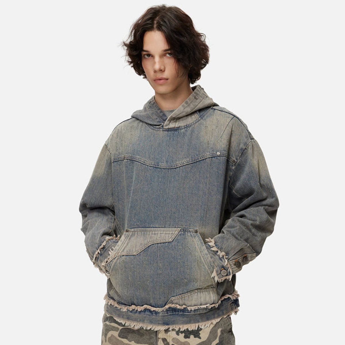 “Rough Tongue, Soft Core” Washed Hoodie