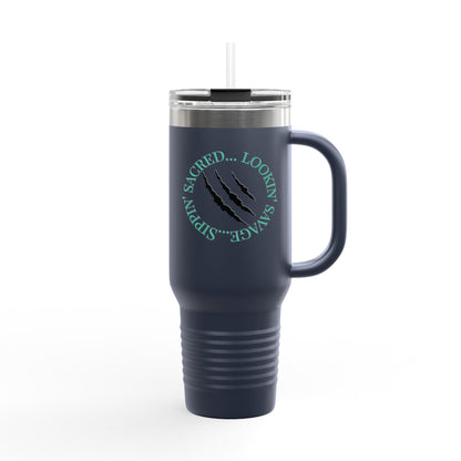 “Spiral Ceremony” 40oz Travel Mug – Art in Motion