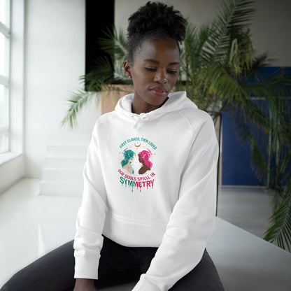 "Spilled Symmetry" Unisex Hoodie – First Clawed, Then Loved