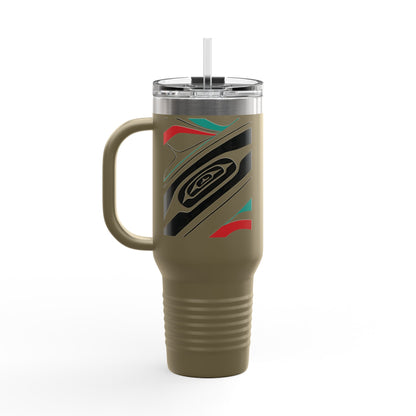 “Spiral Ceremony” 40oz Travel Mug – Art in Motion