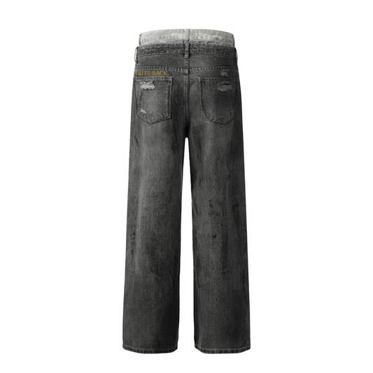 “Vintage Vixen” Shredded Statement Jeans