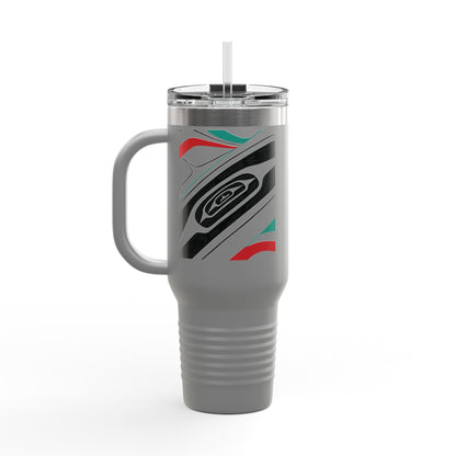 “Spiral Ceremony” 40oz Travel Mug – Art in Motion