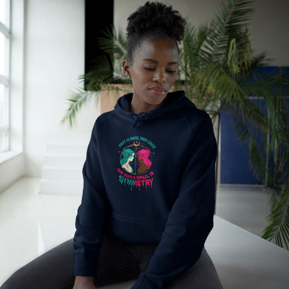 "Spilled Symmetry" Unisex Hoodie – First Clawed, Then Loved