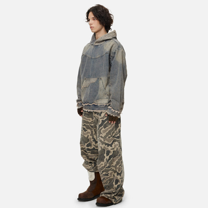 “Rough Tongue, Soft Core” Washed Hoodie