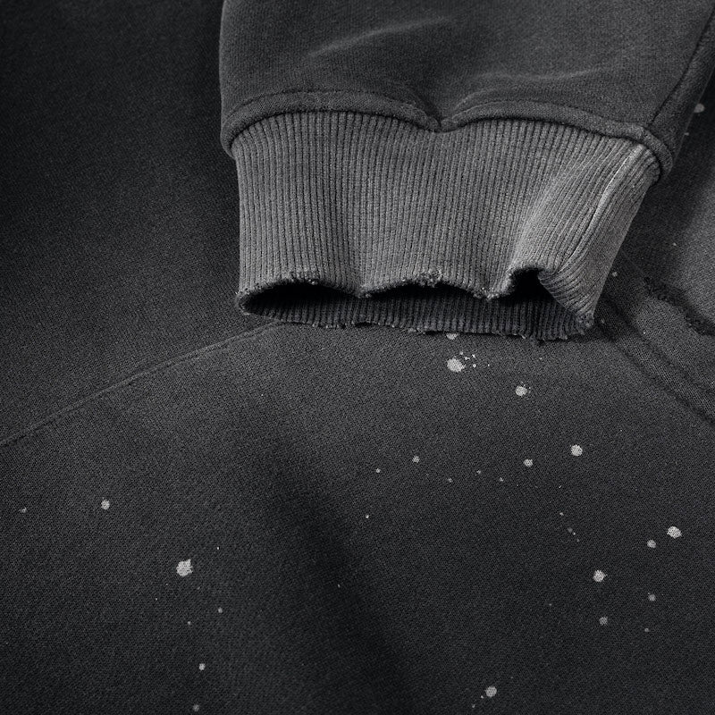 "Bite Me, Baby" -Vintage Wash Frayed Fleece Hoodie
