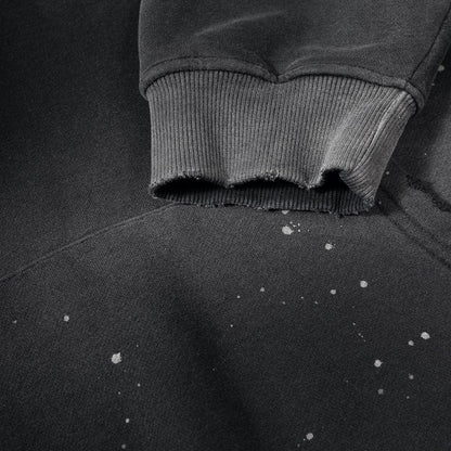 "Bite Me, Baby" -Vintage Wash Frayed Fleece Hoodie