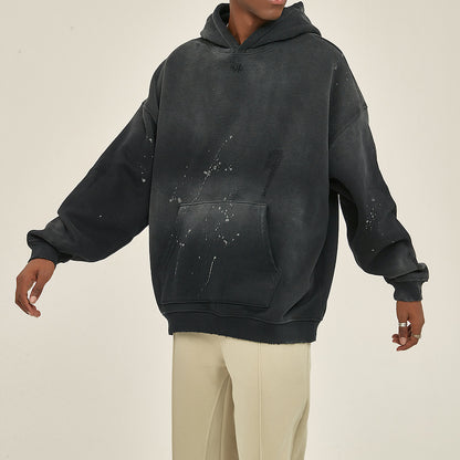 "Bite Me, Baby" -Vintage Wash Frayed Fleece Hoodie